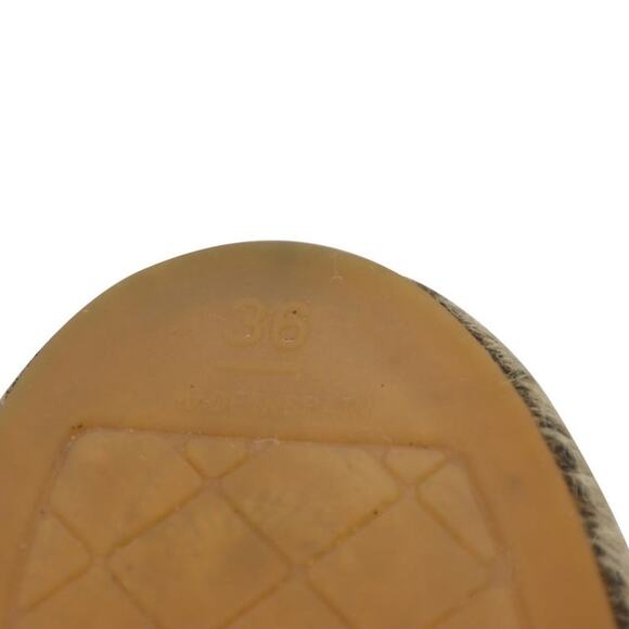 Chanel Espadrille 36 Suede and Faux Leather Pearl CC Flats CC-0523N-0195 - Picture 12 of 13